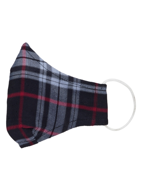 Imfashini Women Black Checked Reusable 2-Ply Protective Outdoor Mask