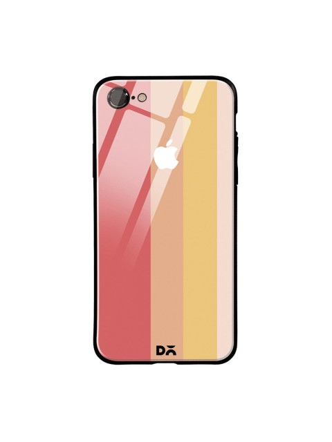 

DailyObjects Peach-Coloured & Pink Vertical iPhone 7 Glass Case