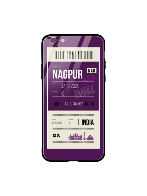 

DailyObjects Purple & White Nagpur City Tag iPhone 6S Glass Case