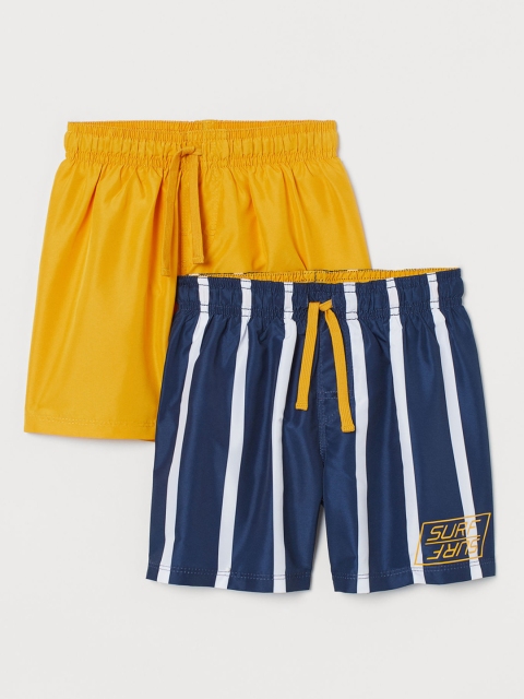 

H&M Boys Pack of 2 Regular Fit Swim Shorts, Navy blue