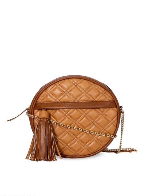 

Diwaah Brown Colourblocked Sling Bag