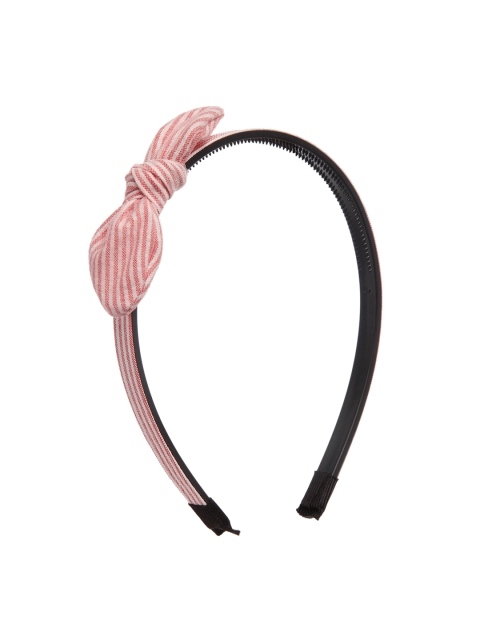 

Stoln Pink & Off-White Striped Hairband