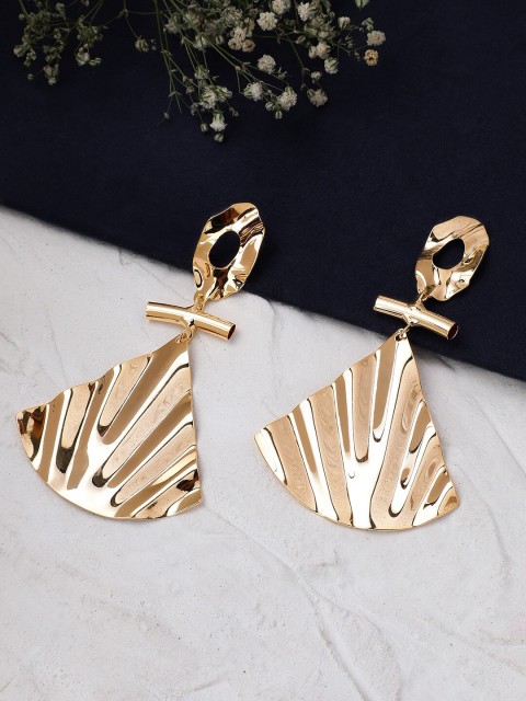 

TOKYO TALKIES X rubans FASHION ACCESSORIES Gold-Plated Handcrafted Geometric Drop Earrings