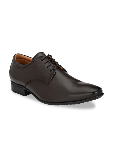 

Rodolfo Darrell Men Brown Solid Leather Formal Derbys