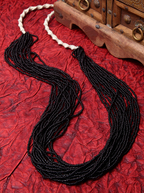 

Moedbuille Black & White Handcrafted Multi-Stranded Necklace