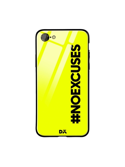 

DailyObjects Fluorescent Green & Black No Excuses iPhone 7 Glass Case