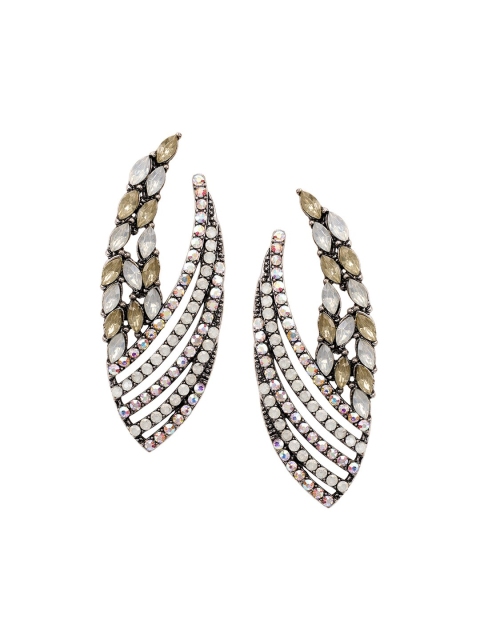 

TOKYO TALKIES X rubans FASHION ACCESSORIES Silver-Plated Contemporary Drop Earrings