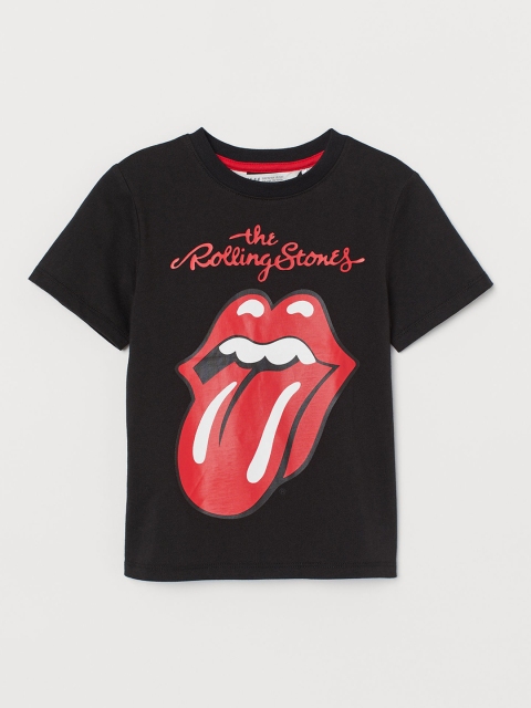 

H&M Boys Red & Black The Rolling Stones Print T-shirt