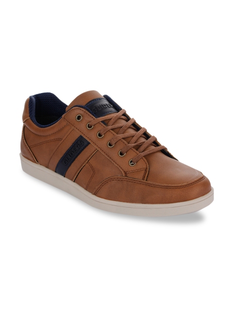 

Liberty Men Brown & Navy Blue Colourblocked Sneakers