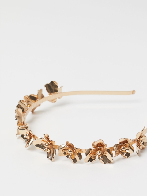 

H&M Gold-Toned Embellished Alice Hairband