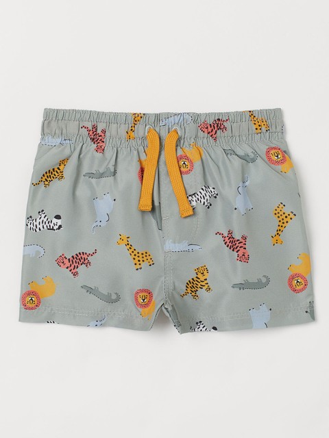 

H&M Boys Multicolored Patterned Swim Shorts, Multi