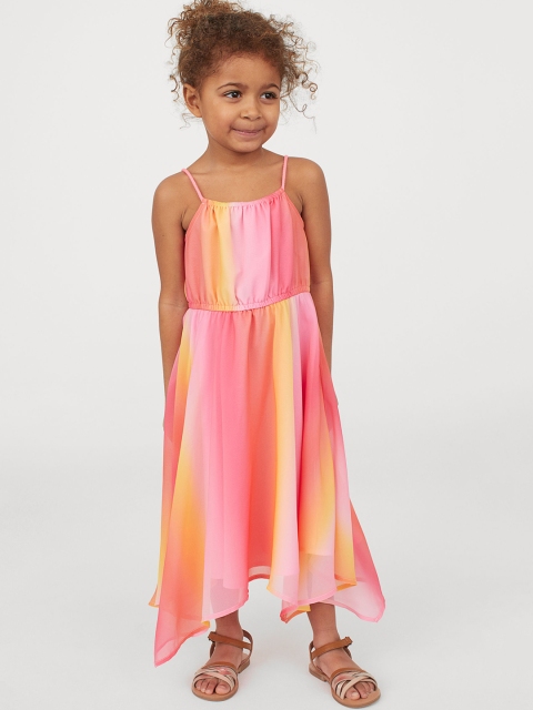 

H&M Girls Multicoloured Dyed Maxi Dress, Multi