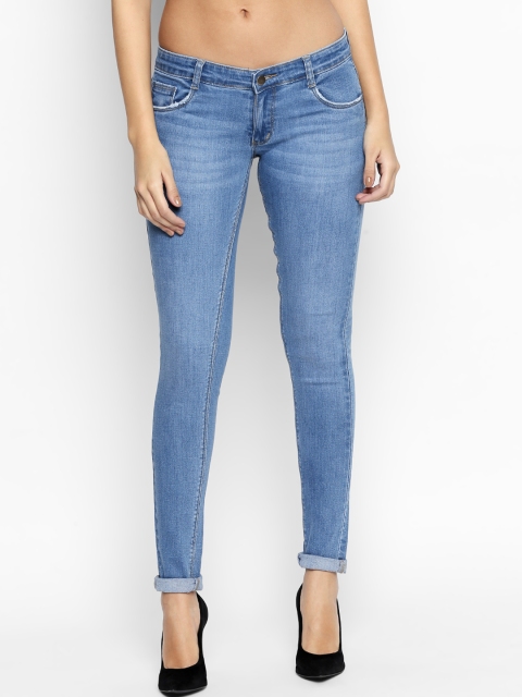 

PURPLE WATER Women Blue Slim Fit Mid-Rise Clean Look Stretchable Jeans