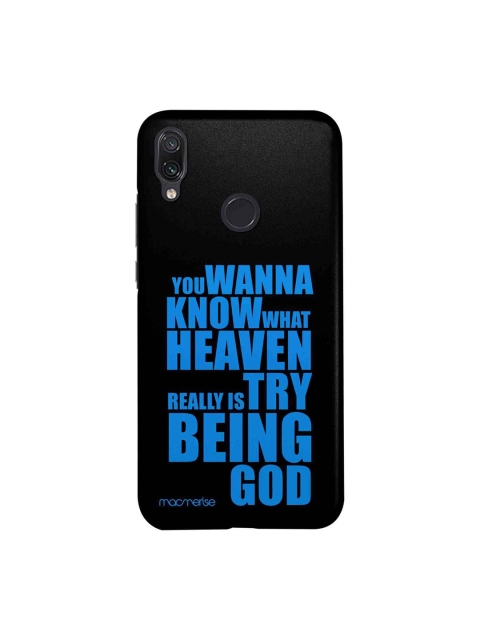

macmerise Black & Blue Try Being God Sublime Xiaomi Redmi Note 7 Pro Case