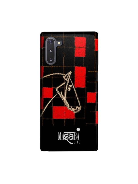 

macmerise Black & Red Masaba Checkered Horse Samsung Galaxy Note 10 Back Case