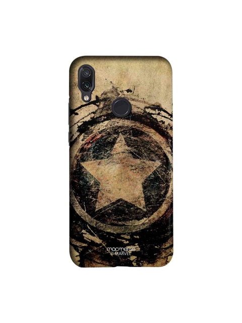 

macmerise Black & Brown Marvel Comics Symbolic Captain Shield Sublime Xiaomi Redmi Note 7 Pro Back Case
