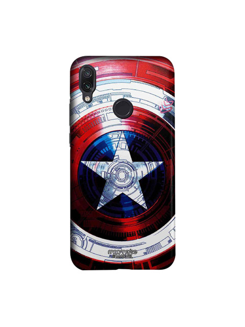 

macmerise Red & White Marvel Comics Captains Shield Decoded Sublime Xiaomi Redmi Note 7 Pro Case