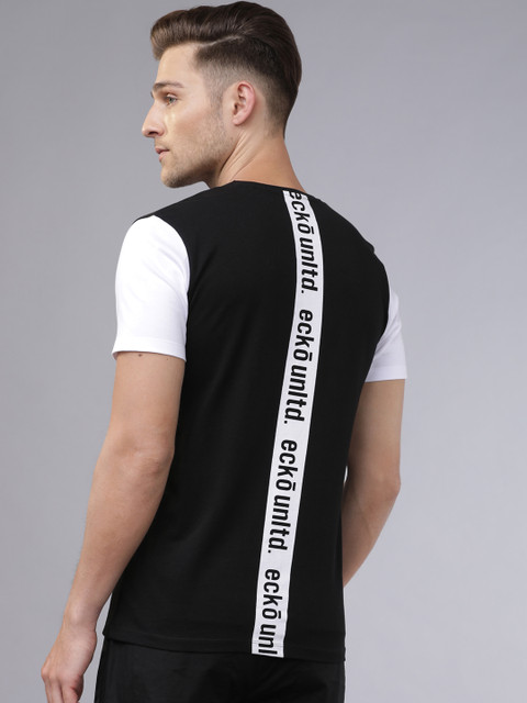 

Ecko Unltd Men Black Printed Round Neck T-shirt