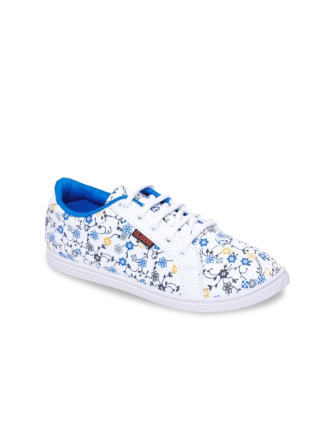 

Liberty Women White Floral Printed Sneakers