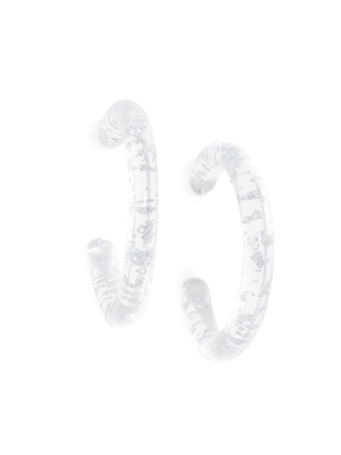 

Bellofox White Crescent Shaped Hoop Earrings