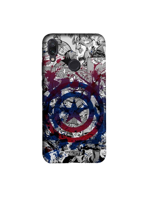 

macmerise Red & Grey Marvel Comics Splash Out Shield Sublime Xiaomi Redmi Note 7 Pro Case