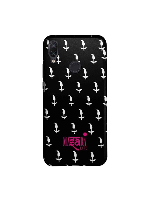 

macmerise Black & White Masaba Leaf Motif Sublime Xiaomi Redmi Note 7 Pro Back Case