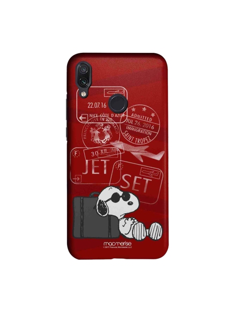 

macmerise Maroon & White Peanuts Jet Set Go Sublime Xiaomi Redmi Note 7 Pro Case