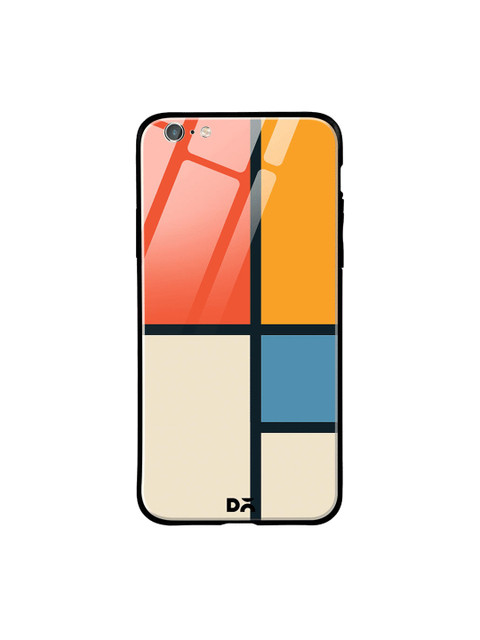 

DailyObjects Orange & Brown Window iPhone 6S Glass Case