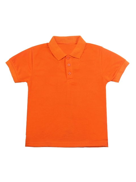 

armure Boys Orange Solid Polo Collar T-shirt