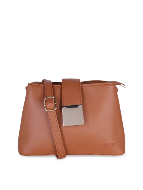 

Satchel Bags Brown Solid Sling Bag