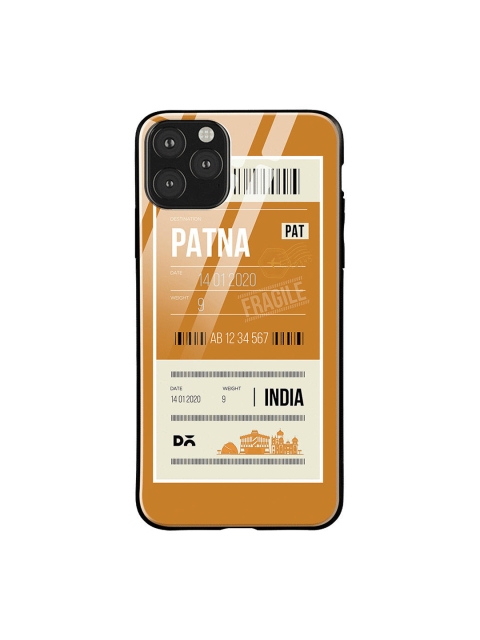 

DailyObjects Mustard Yellow & White Patna City Tag IPhone 11 Pro Max Glass Case