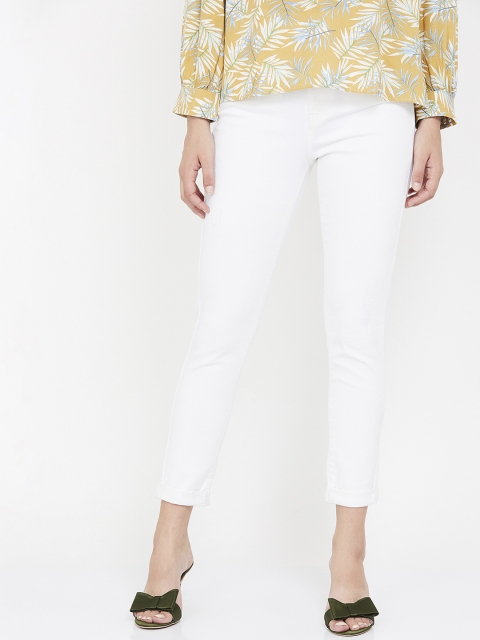

Fame Forever by Lifestyle Women White Slim Fit Mid-Rise Clean Look Jeans