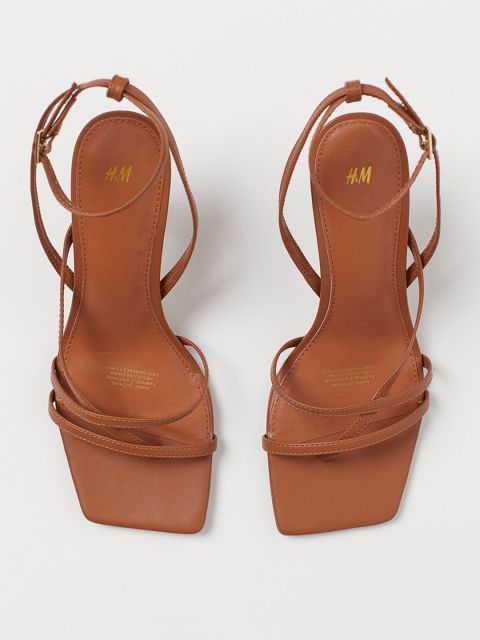 

H&M Women Brown Solid Heels