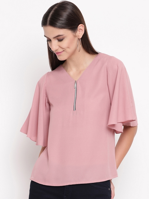 

AKIMIA Women Pink Solid Top
