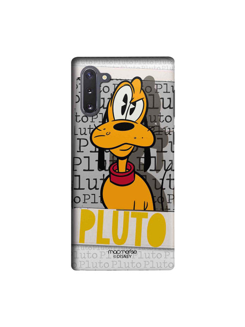 

macmerise Grey & Yellow Disney Hello Mr Pluto Sublime Samsung Galaxy Note 10 Back Case