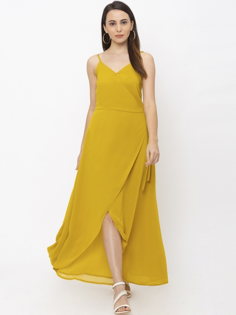 

Iti Women Yellow Solid Maxi Dress