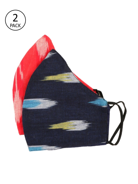 

Carlton London Unisex Pack Of 2 3-Ply Reusable Outdoor Masks, Multi