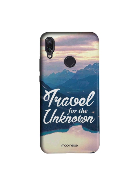 

macmerise Blue & White Travel For The Unknown Xiaomi Redmi Note 7 Pro Back Case