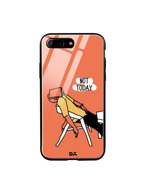 

DailyObjects Orange & Yellow Not Today iPhone 7 Plus Glass Case