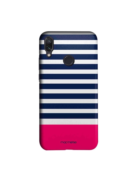 

macmerise White & Blue Simply Stripes Sublime Xiaomi Redmi Note 7 Pro Back Case