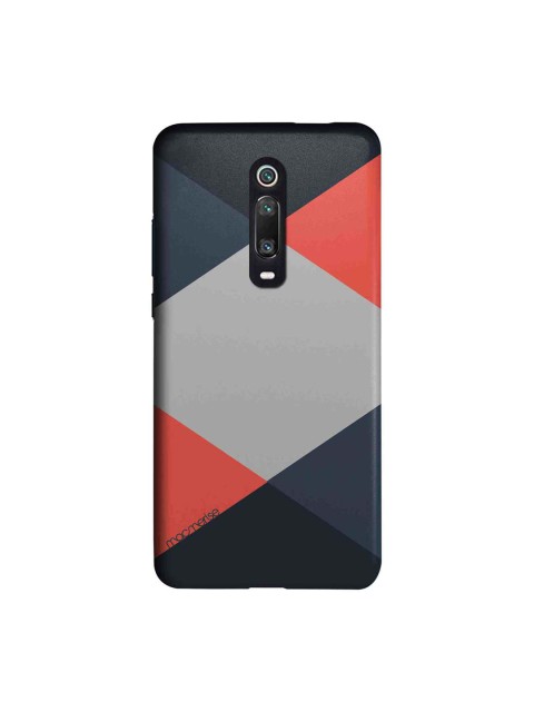 

macmerise Black & Coral-Coloured Criss Cross Xiaomi Redmi K20 Pro Back Case