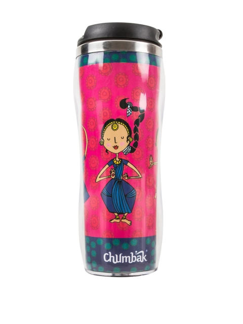 

Chumbak Pink & Blue Dancers Of India Sipper Water Bottle