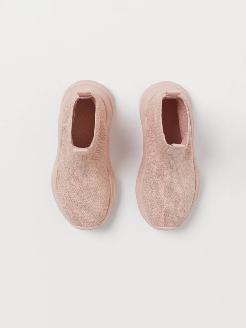 

H&M Girls Pink Fully-Fashioned High-Tops