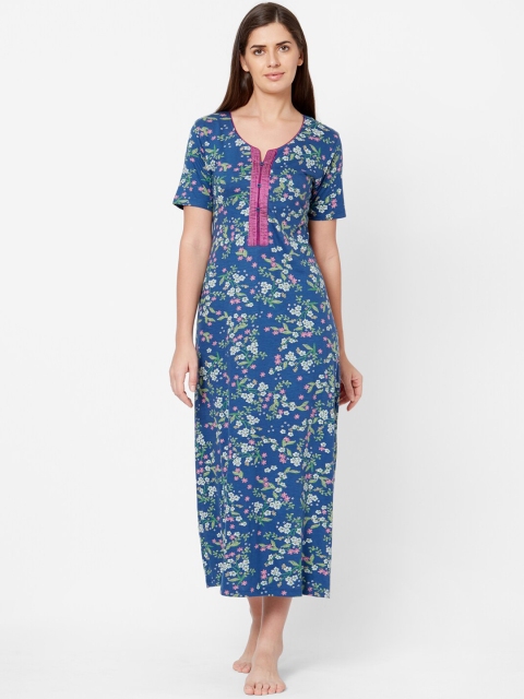 

Juliet Blue Printed Nightdress