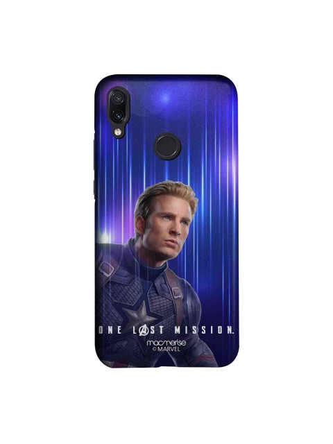 

macmerise Blue Marvel Comic Captain America Sublime Redmi Note 7 Back Case