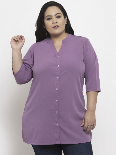 

plusS Mauve Solid Tunic
