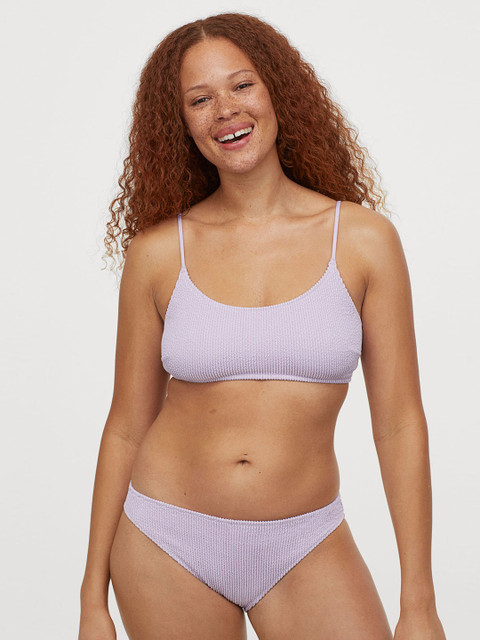 

H&M Women Lavender Solid Bikini Bottoms