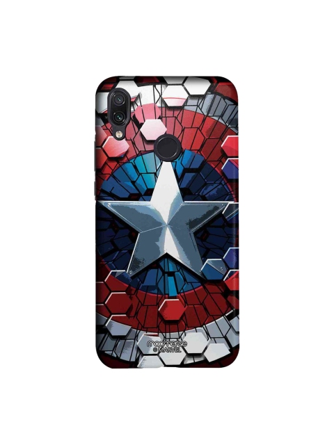 macmerise Red & Blue Marvel Comics Hex Shield Sublime Xiaomi Redmi Note 7 Pro Case