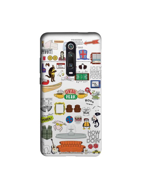 

macmerise White & Orange Friends Doodle Sublime Xiaomi Redmi K20 Pro Back Case