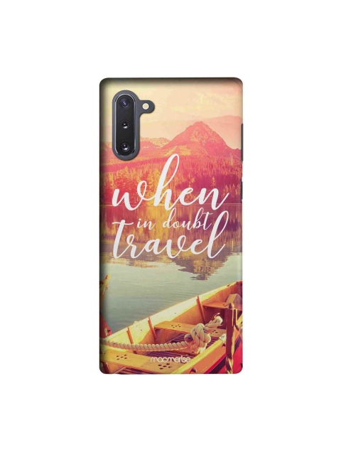 

macmerise Pink & Yellow When In Doubt Travel Samsung Galaxy Note 10 Back Case